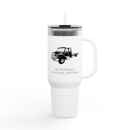 Beds, Straps, And Chains Insulated Travel Mug