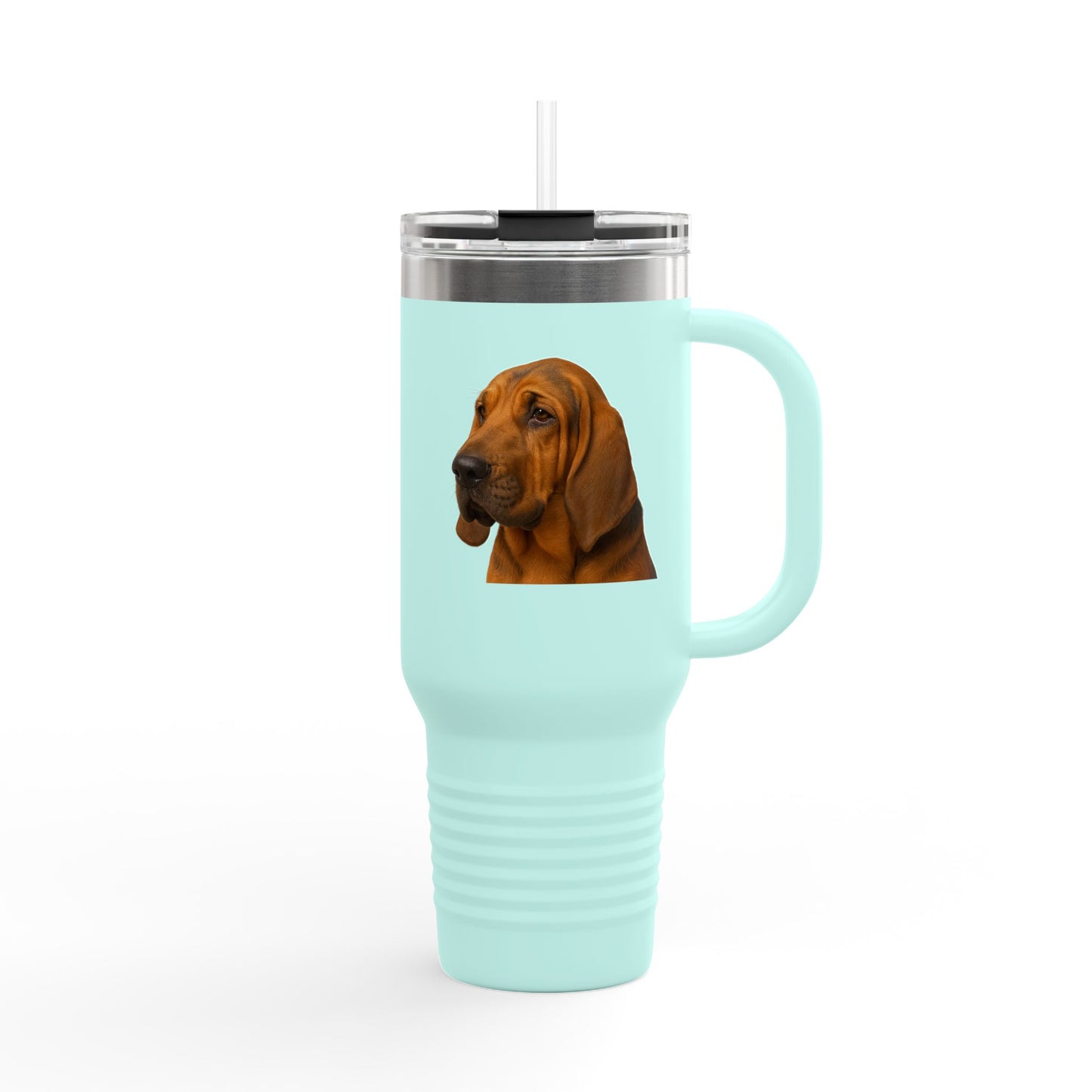 Bloodhound Head Insulated Travel Mug