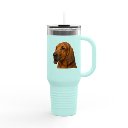 Bloodhound Head Insulated Travel Mug