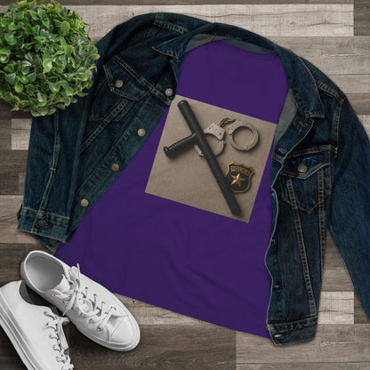 Law Enforcement Appreciation Women's Short Sleeve Crewneck Tee