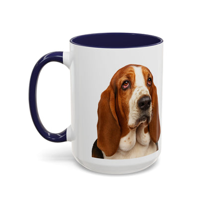 Basset Head 2-Tone Coffee Mug