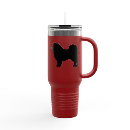 Samoyed Silhouette Insulated Travel Mug