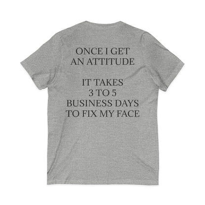 Fix My Face Unisex Short Sleeve V-Neck Tee