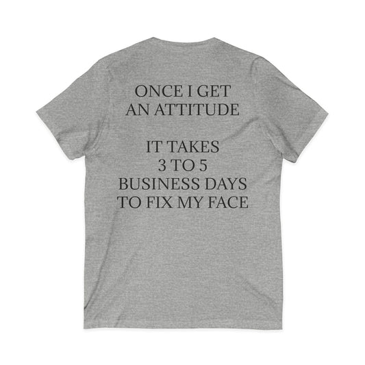 Fix My Face Unisex Short Sleeve V-Neck Tee