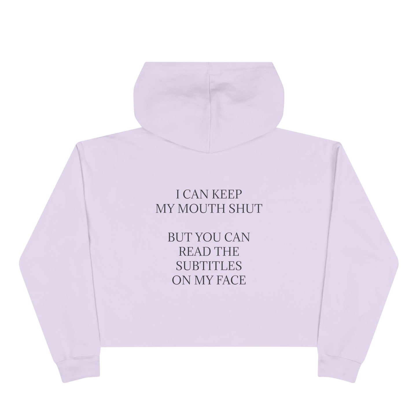 Subtitles Women's Crop Hoodie