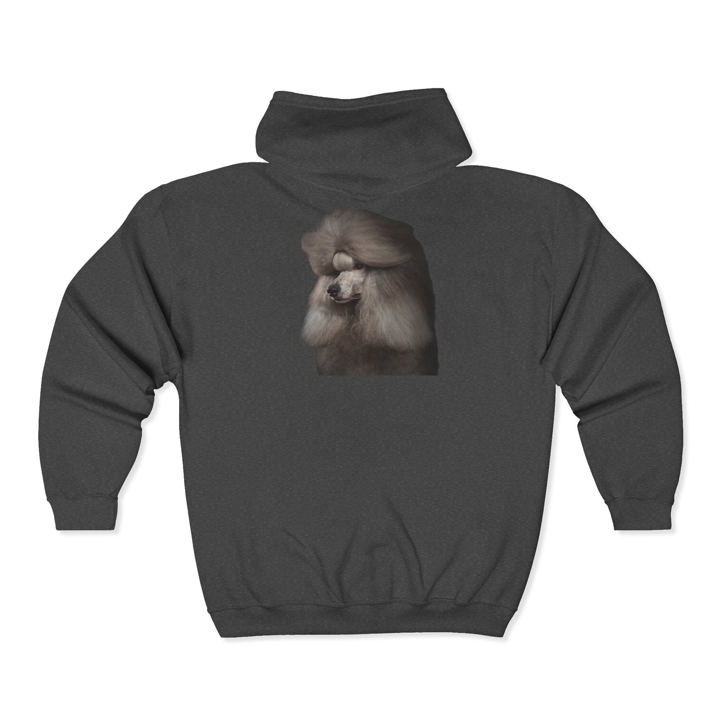 Poodle Head Unisex Full Zip Hoodie