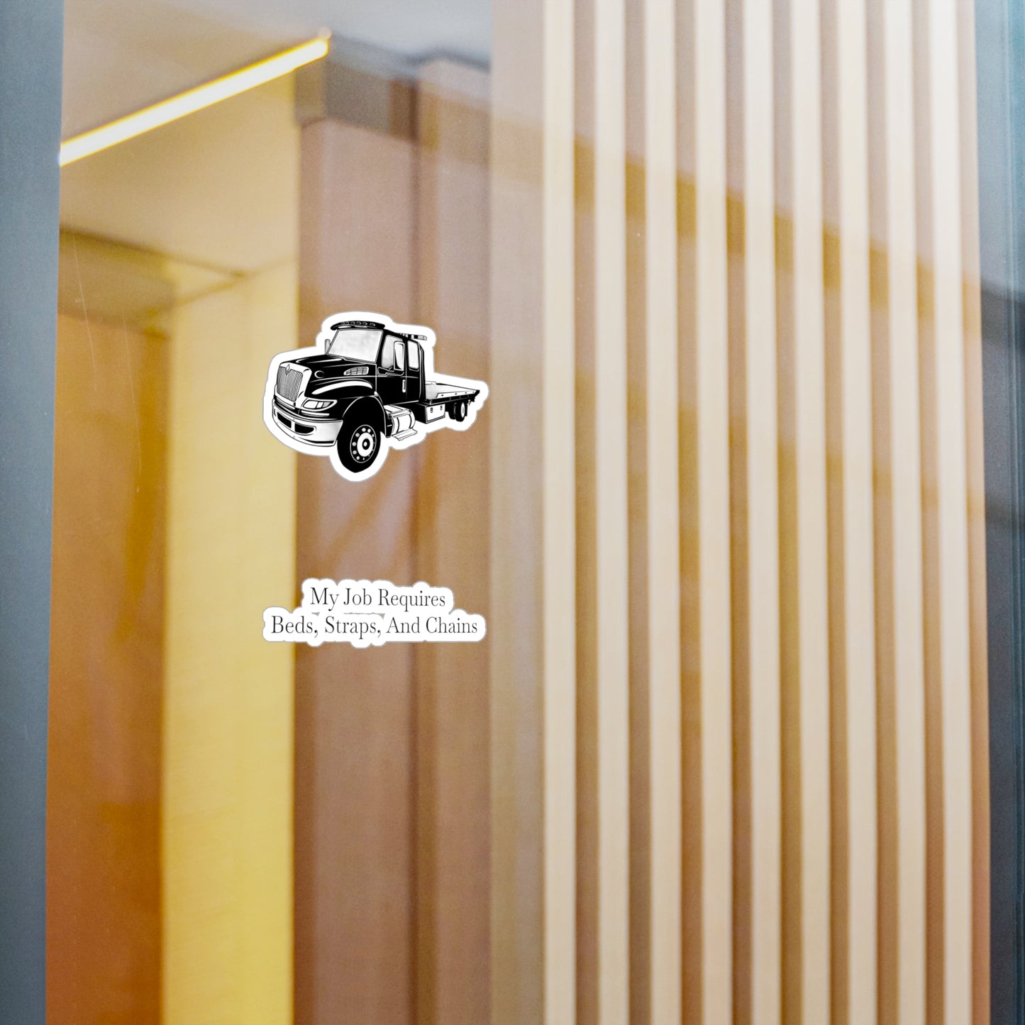 Beds, Straps, And Chains Vinyl Decal