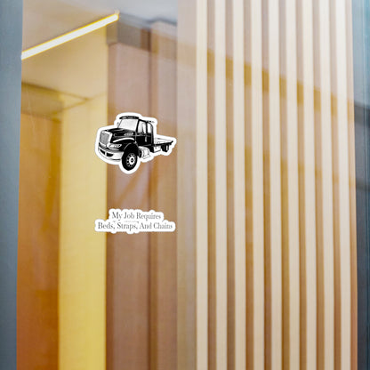 Beds, Straps, And Chains Vinyl Decal