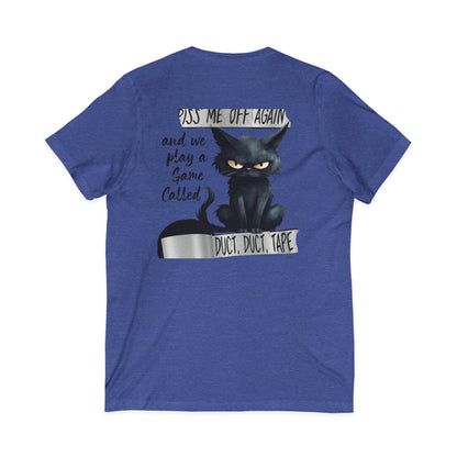 Duct, Duct, Tape Unisex Short Sleeve V-Neck Tee