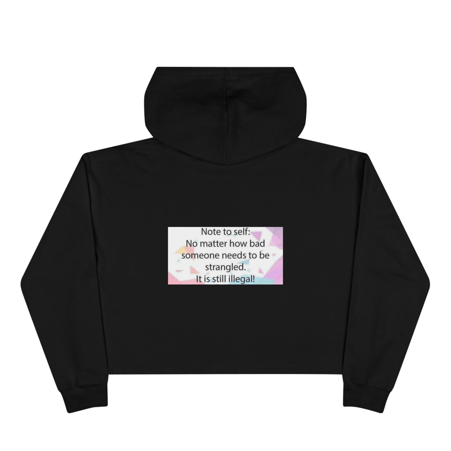 Note to Self Women's Crop Hoodie