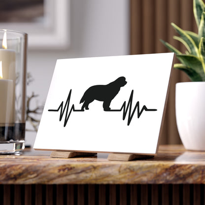 My Heart Beats For Newfies Ceramic Photo Tile