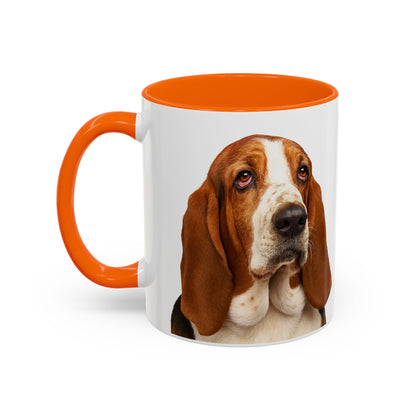 Basset Head 2-Tone Coffee Mug