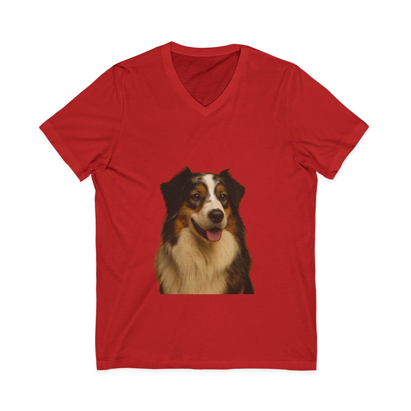 Aussie Head Unisex Short Sleeve V-Neck Tee