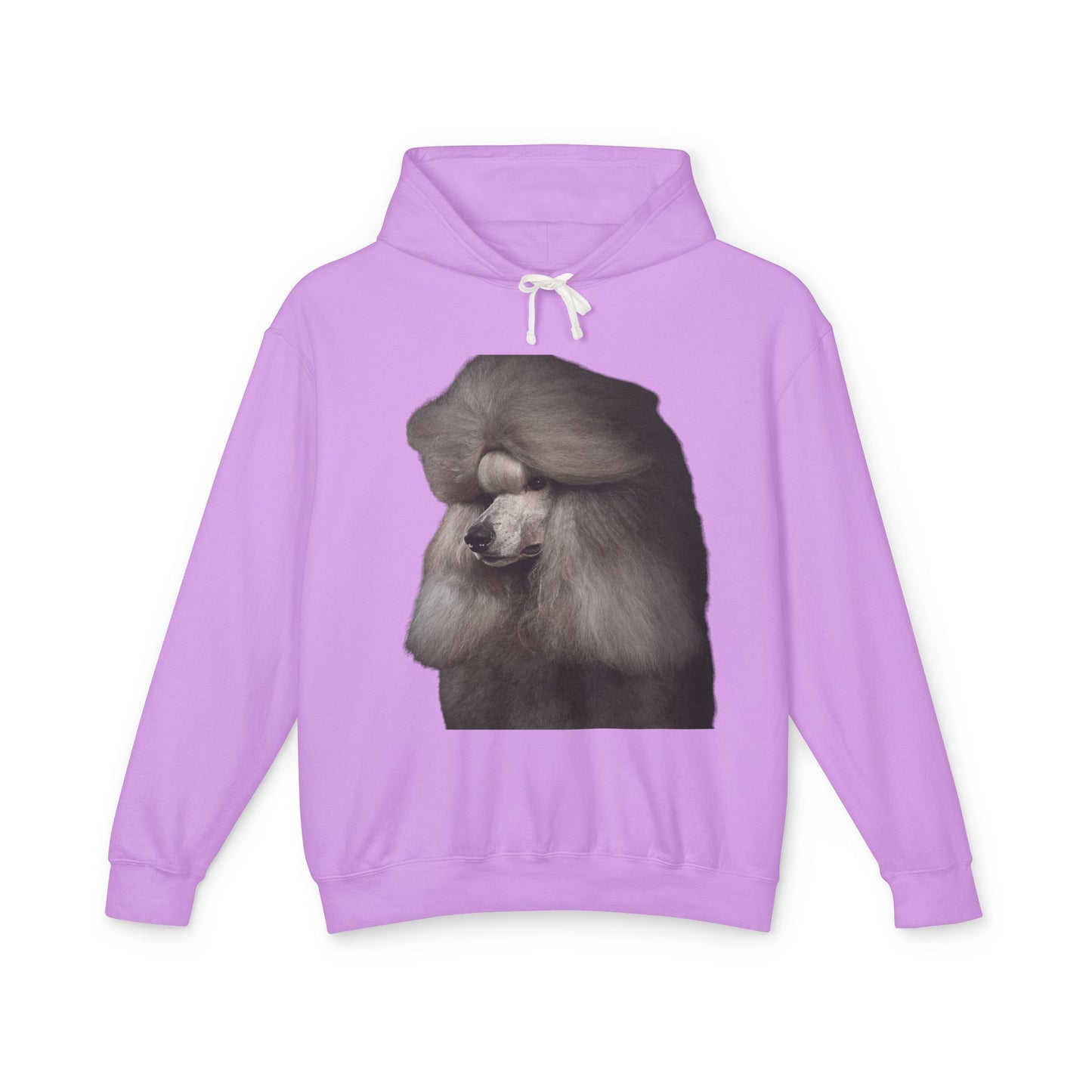 Poodle Head Unisex Lightweight Hoodie