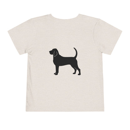 Bloodhound Silhouette Toddler Unisex Short Sleeve Crewneck Tee