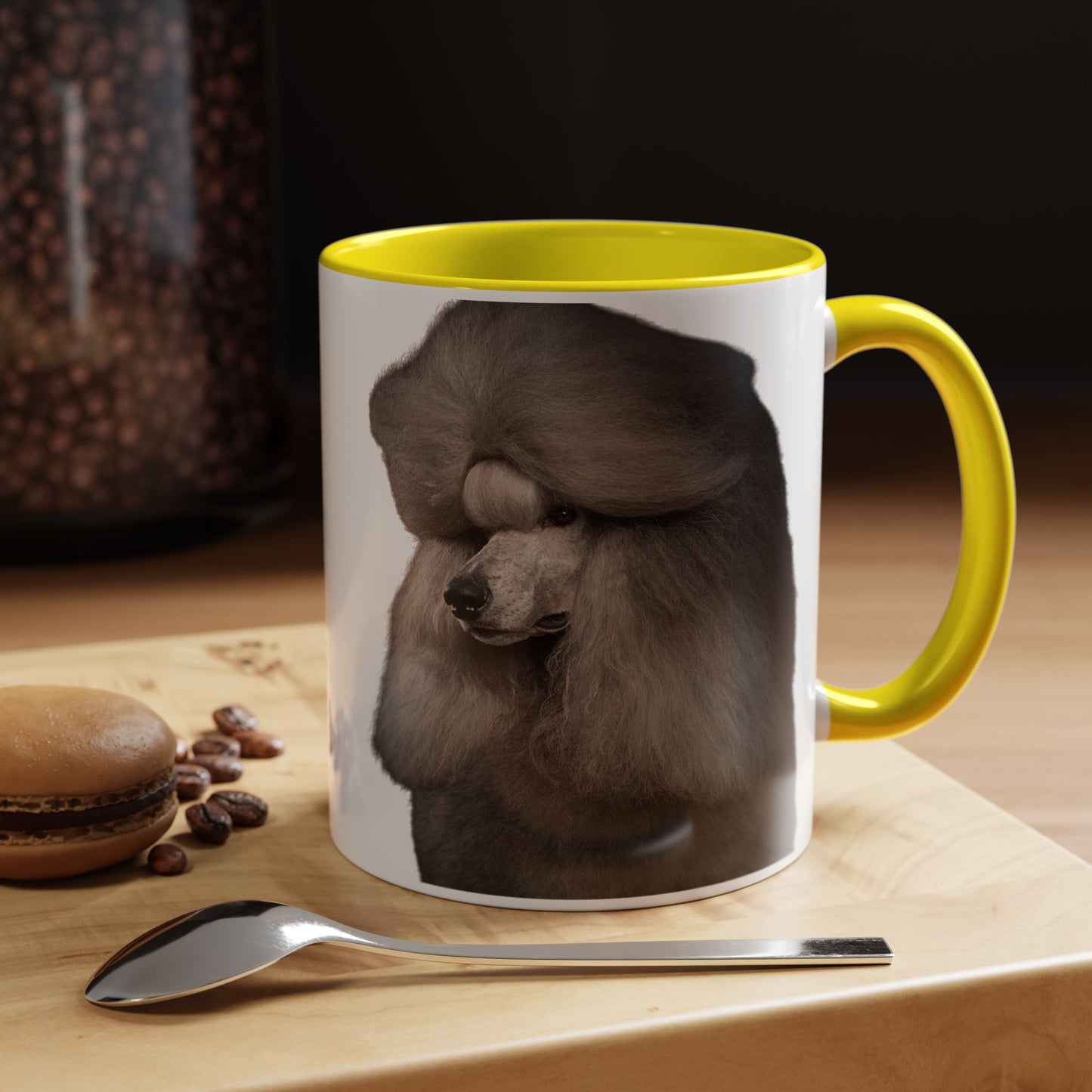Poodle Head 2-Tone Coffee Mug