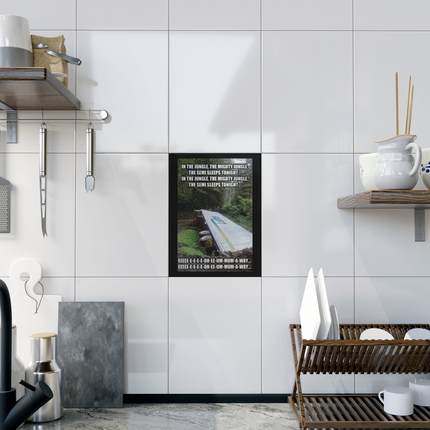 Semi Sleeps Ceramic Photo Tile