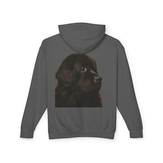 Newfie Head Unisex Lightweight Hoodie