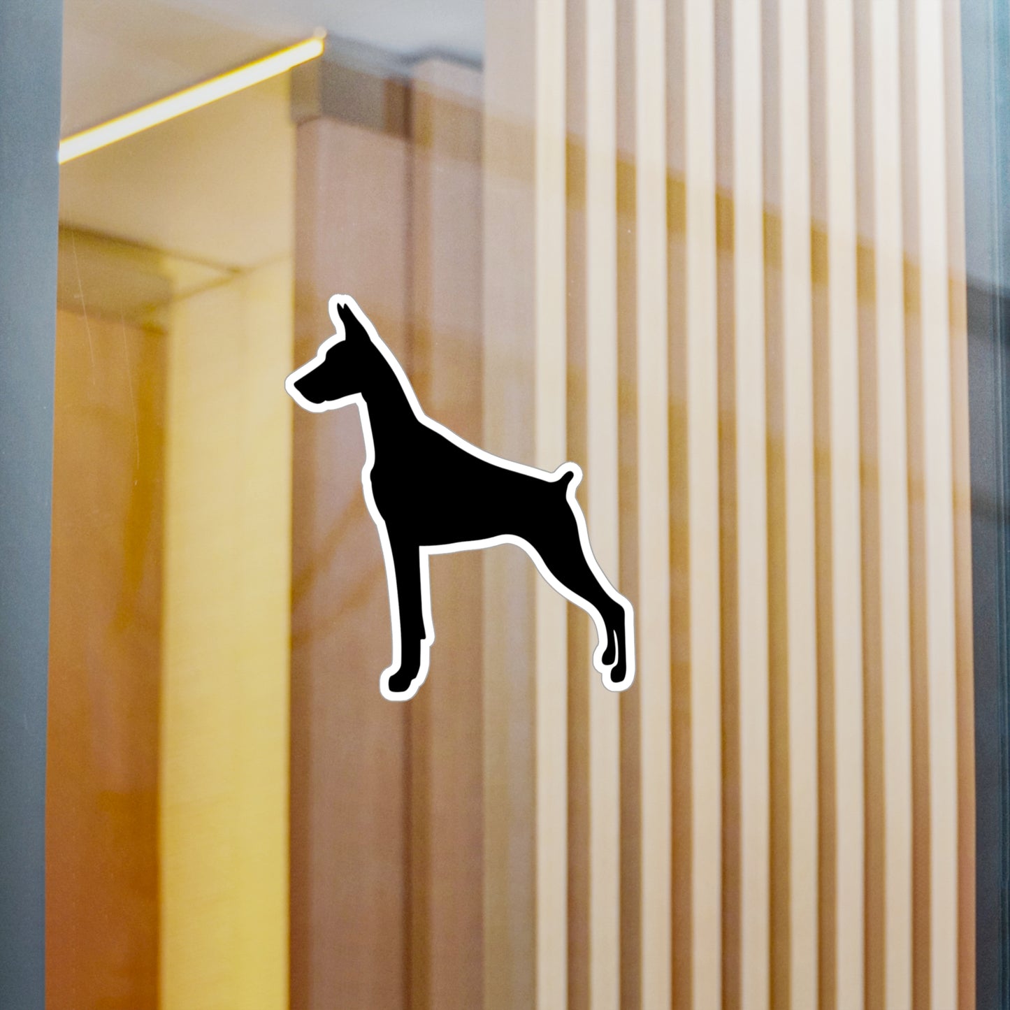 Doberman Silhouette Vinyl Decal