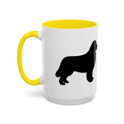 Newfie Silhouette 2-Tone Coffee Mug