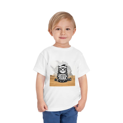 Naughty Cat Toddler Unisex Short Sleeve Crewneck Tee