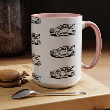 Wheel Lift Tow Truck 2-Tone Coffee Mug