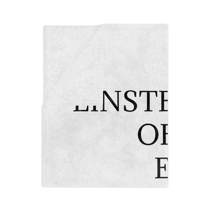 Einstein's Theory Of Coffee Velveteen Microfiber Blanket
