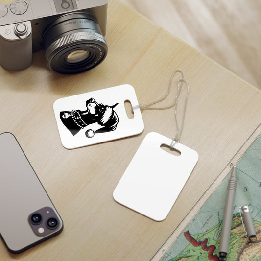 Santa Paws Doberman Luggage Tag