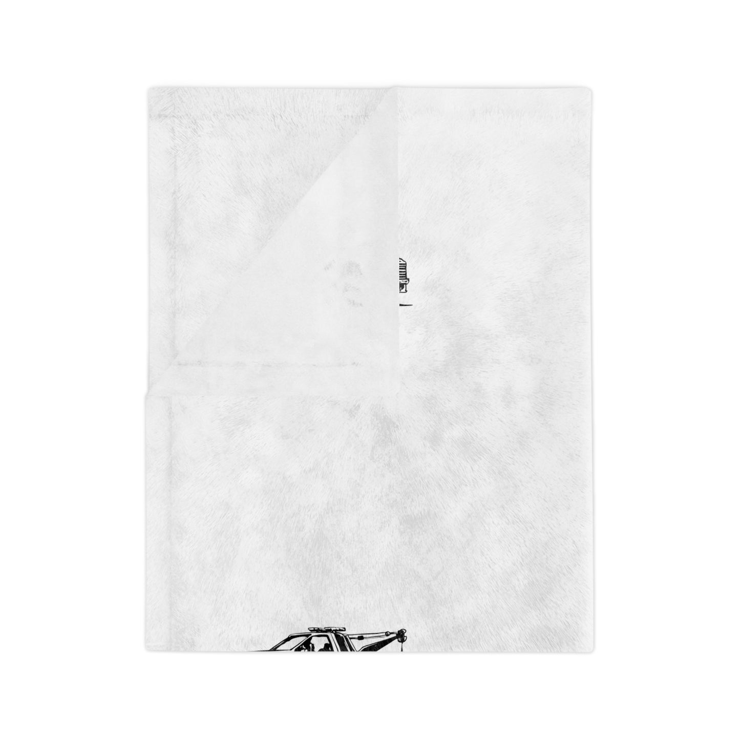 Wheel Lift Tow Truck Velveteen Microfiber Blanket