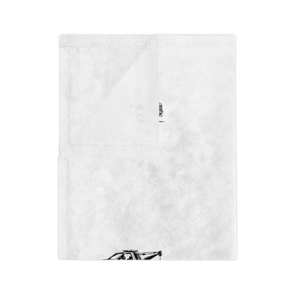 Wheel Lift Tow Truck Velveteen Microfiber Blanket