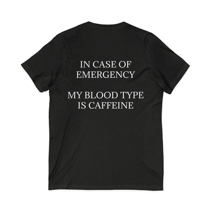 Blood Type Unisex Short Sleeve V-Neck Tee