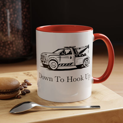 Down To Hook Up 2-Tone Coffee Mug