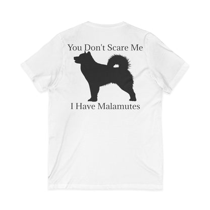 You Don't Scare Me Unisex Short Sleeve V-Neck Tee