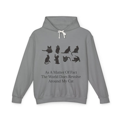 Matter Of Fact Cat Unisex Lightweight Hoodie