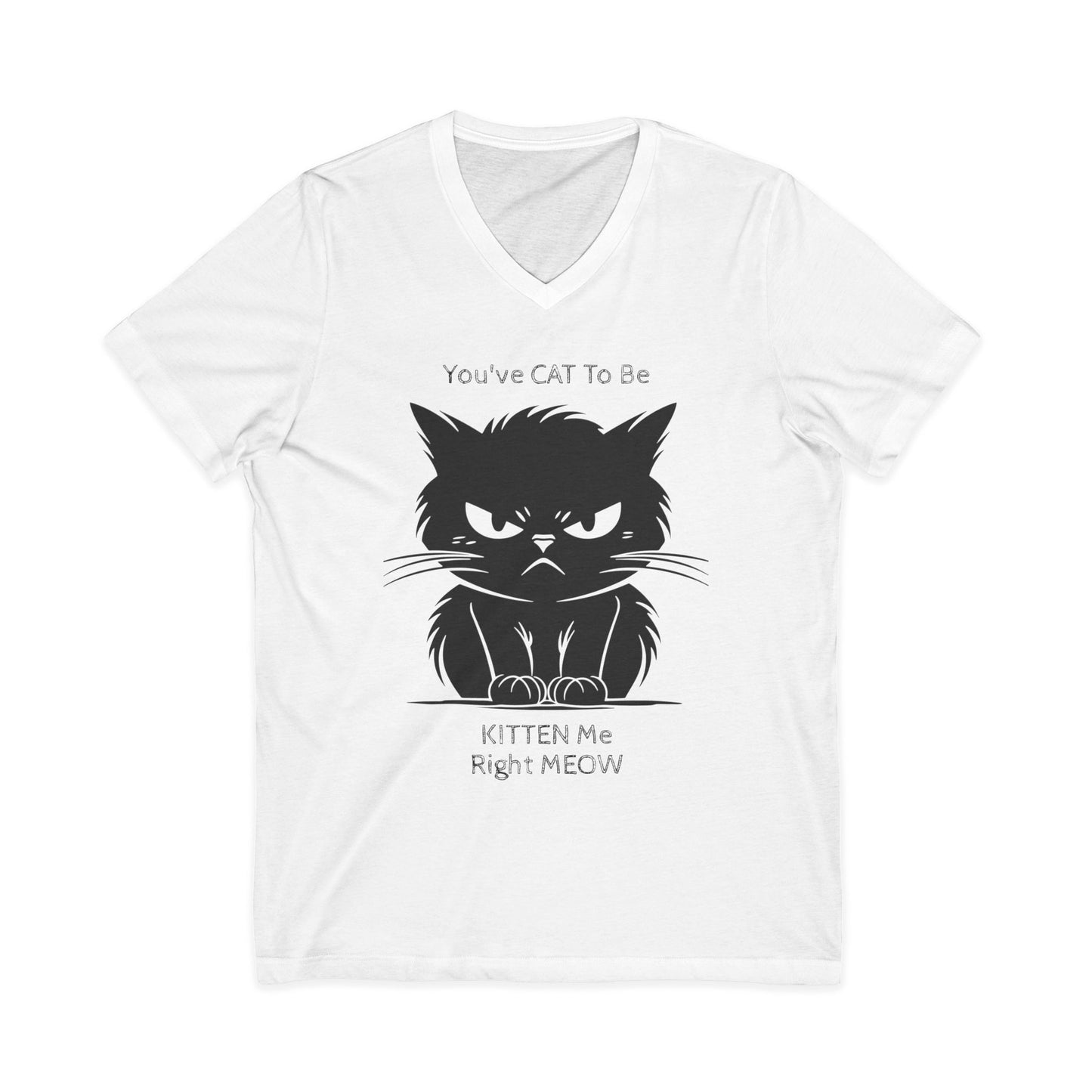 KITTEN Me Unisex Short Sleeve V-Neck Tee