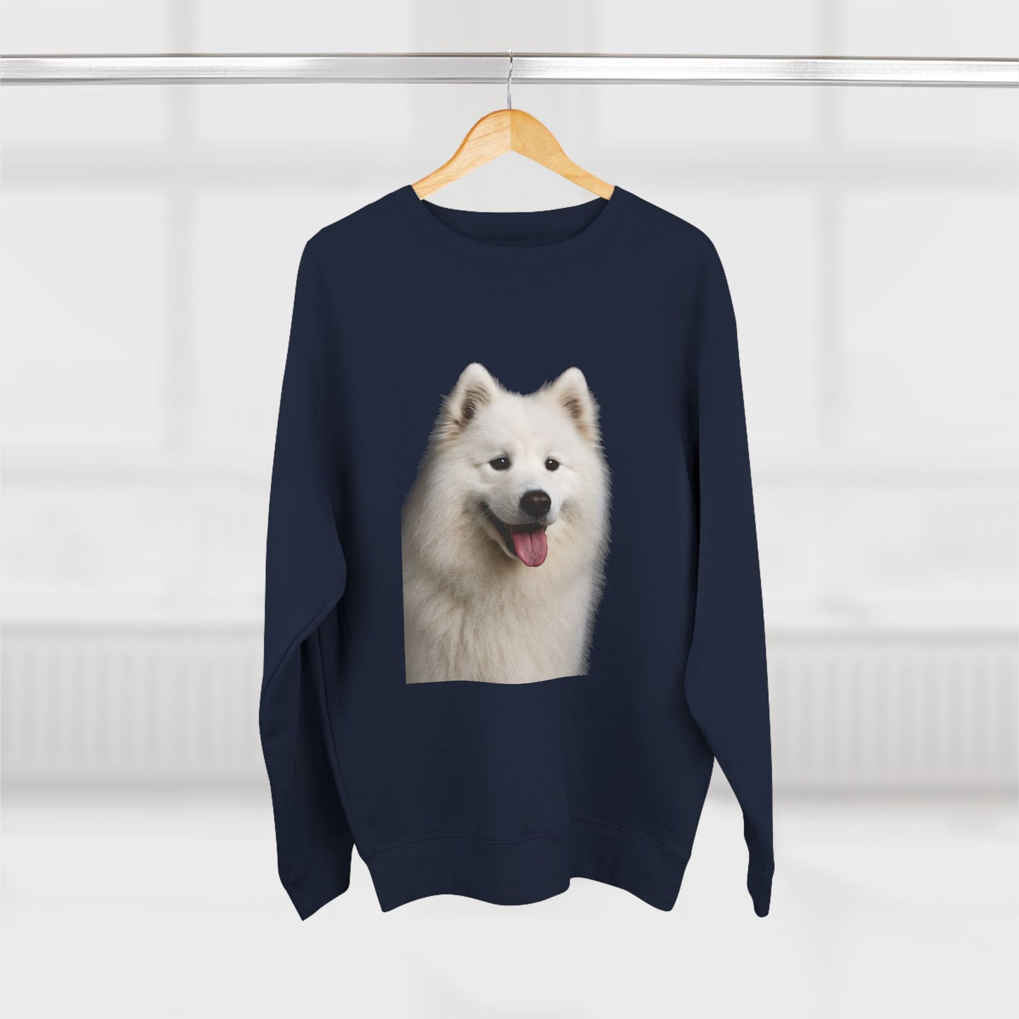 Samoyed Head Unisex Crewneck Sweatshirt