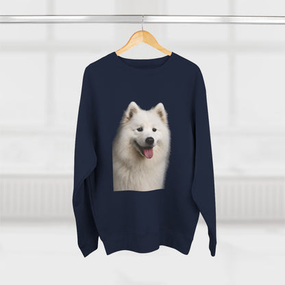 Samoyed Head Unisex Crewneck Sweatshirt