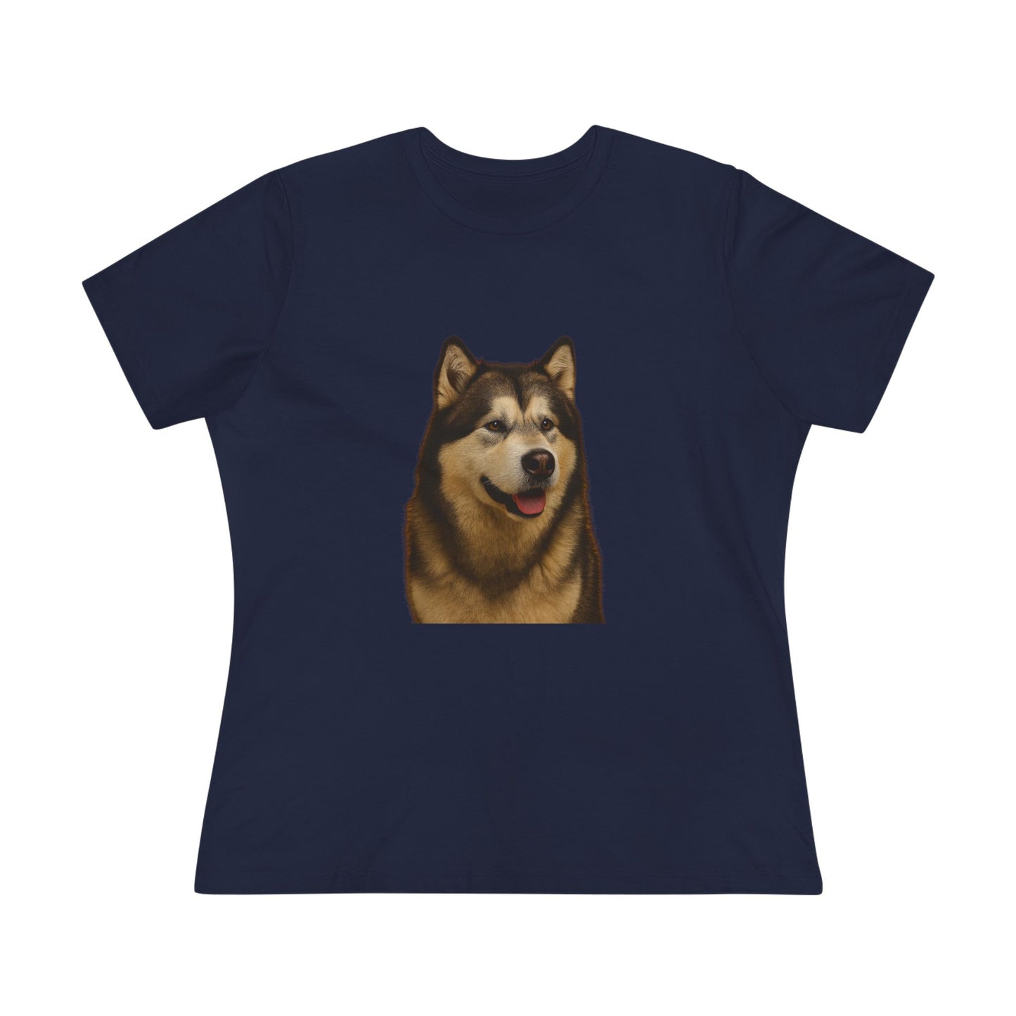 Malamute Head Women's Short Sleeve Crewneck Tee
