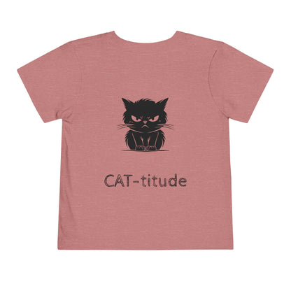 CAT-titude Toddler Unisex Short Sleeve Crewneck Tee