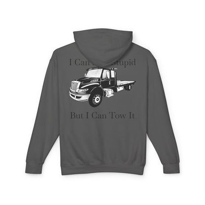 I Can't Fix Stupid Flatbed Tow Truck Unisex Lightweight Hoodie