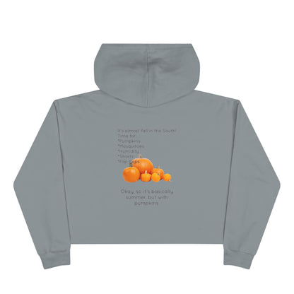 Fall In The South Women's Crop Hoodie