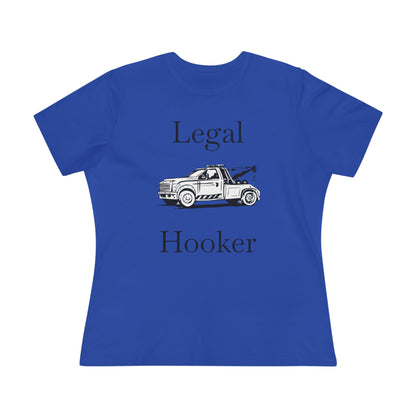 Legal H**ker Wheel Lift Tow Truck Women's Short Sleeve Crewneck Tee