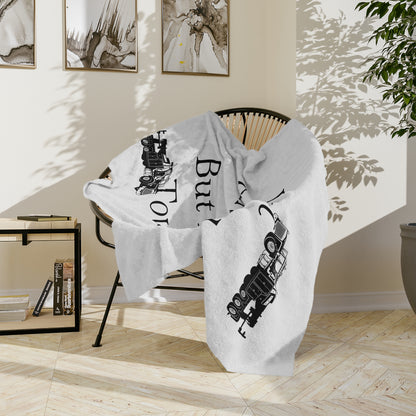 I Can't Fix Stupid Heavy Tow Truck Velveteen Microfiber Blanket