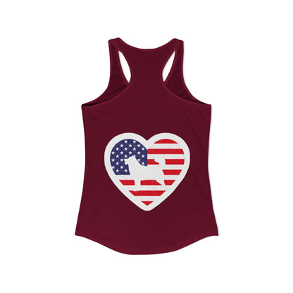 Malamute Flag Women's Racerback Tank