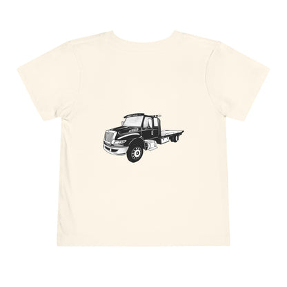 Flatbed Tow Truck Toddler Unisex Short Sleeve Crewneck Tee