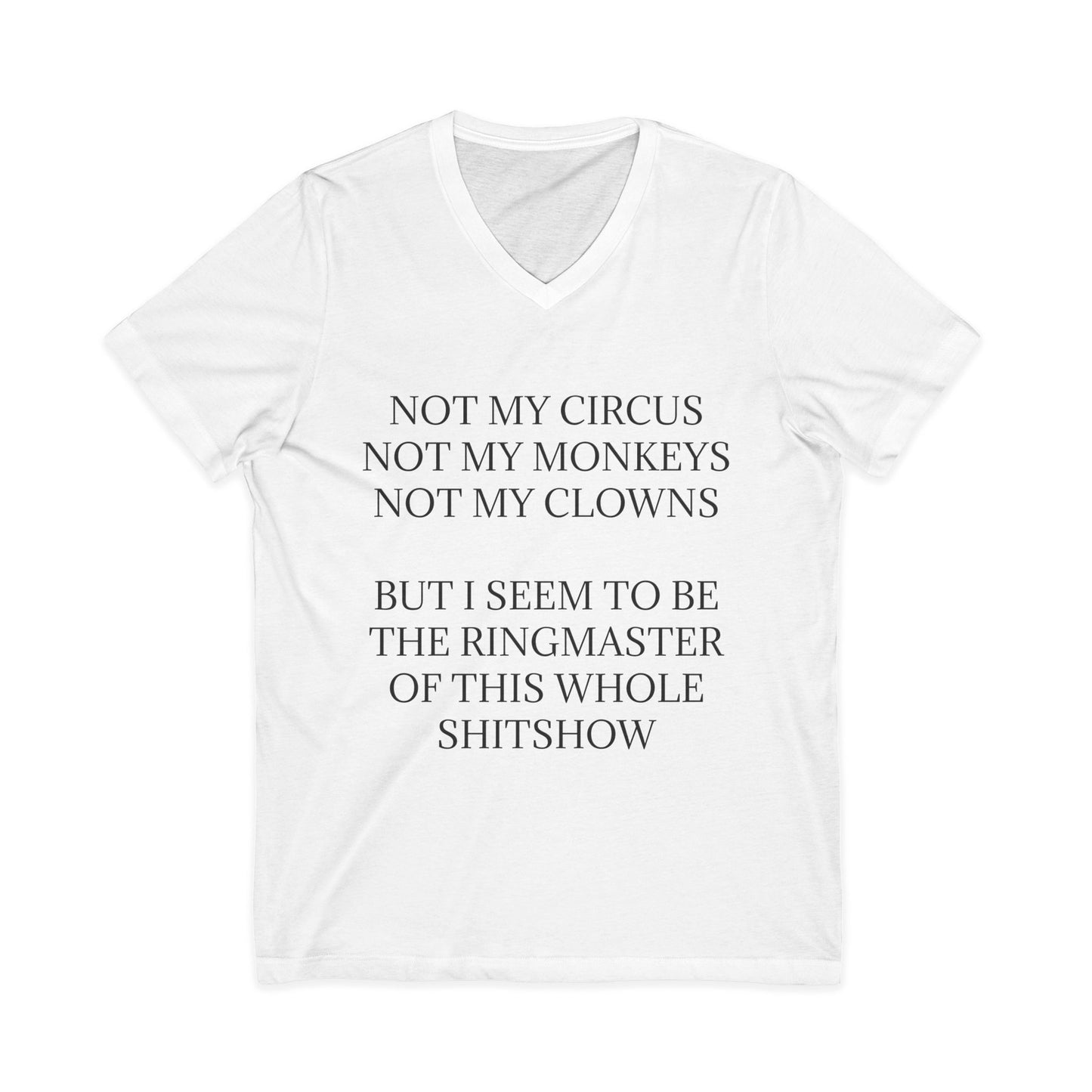 Ringmaster Unisex Short Sleeve V-Neck Tee