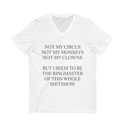 Ringmaster Unisex Short Sleeve V-Neck Tee
