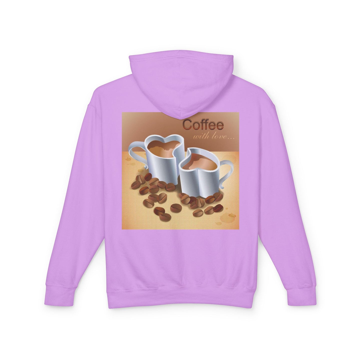 Coffee With Love Unisex Lightweight Hoodie