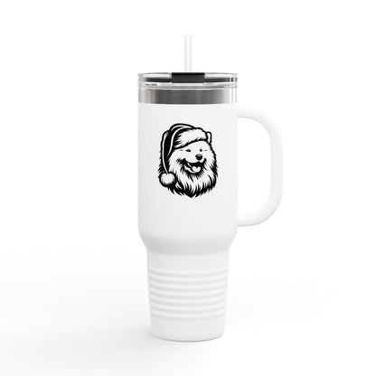 Santa Paws Samoyed Insulated Travel Mug