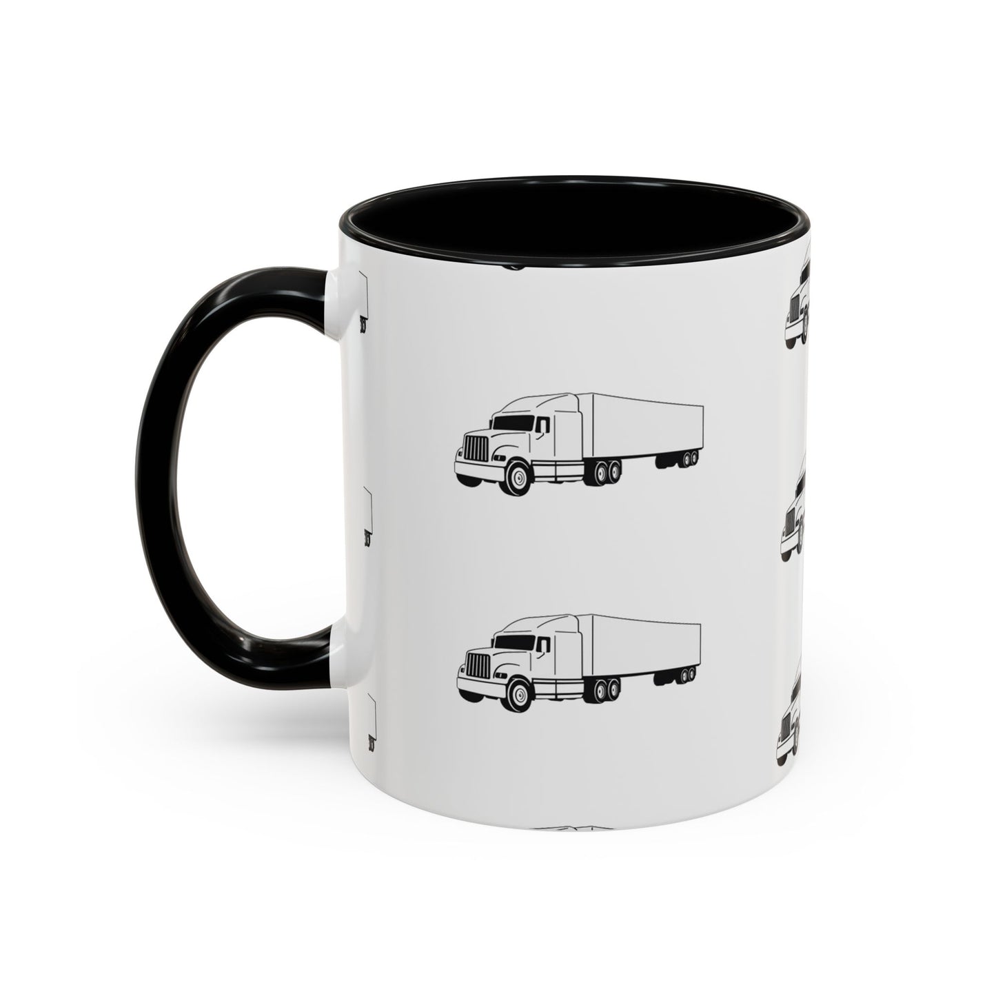 Semi Truck 2-Tone Coffee Mug